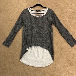 Distressed sweater